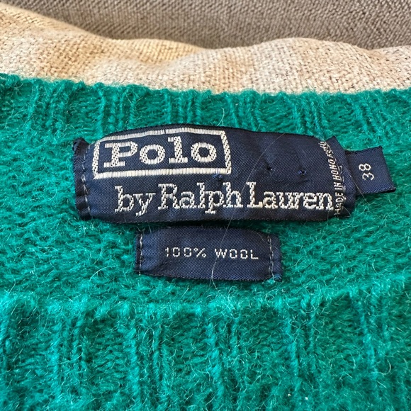 Vintage Ralph Lauren Turquoise Crew Neck Sweater - Picture 4 of 6